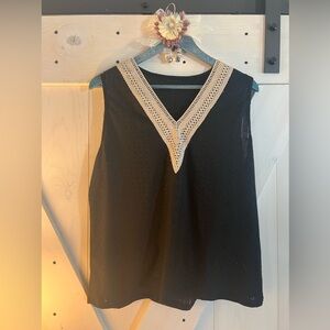 Beautiful cream & black shirt 🖤🤍